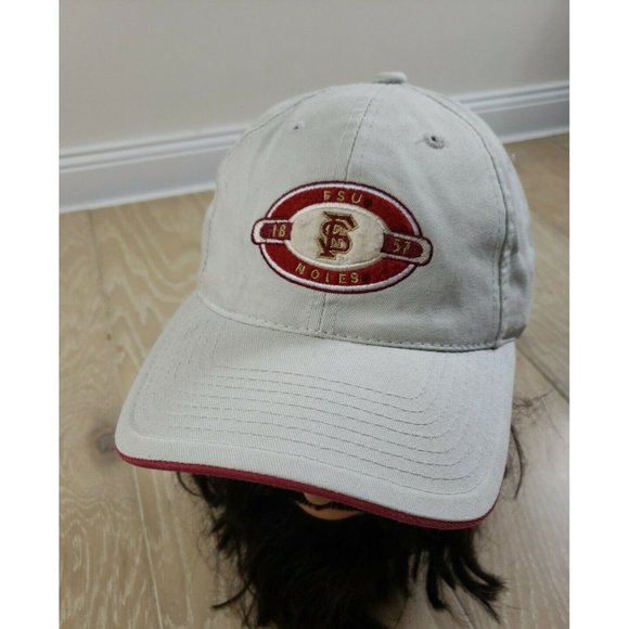 Vintage FSU Hat NOLES 1857 Florida State University Baseball Cap Strapback - Picture 1 of 10